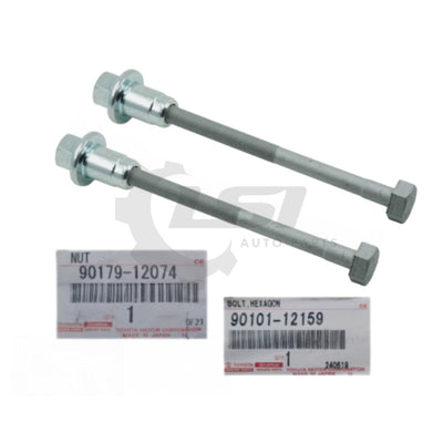 2 x Genuine Toyota Hilux 4Runner 90101-12159 Front Torsion Bar Anchor Bolt w/ Nut 90101-12159 Bolt