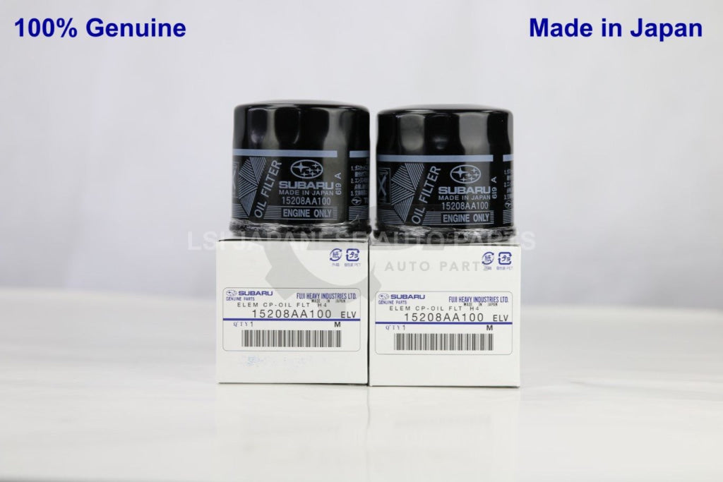 2X Genuine Subaru Oil Filter 15208 Aa100 Ryco X-Ref:z436