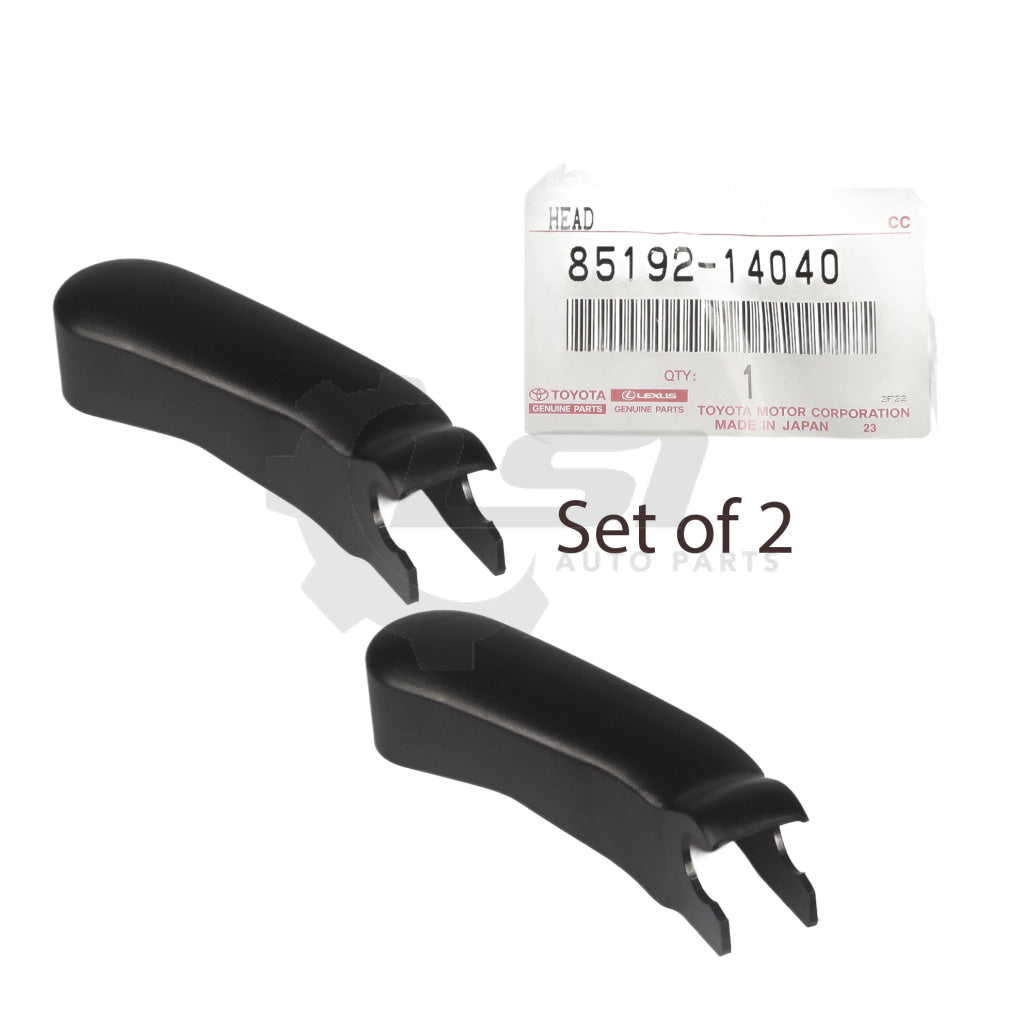 2X Genuine Toyota Landcruiser 60 Series Hj Fj Bj Windscreen Wiper Dust End Cover