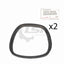 2X Genuine Toyota Landcruiser Hj47 Rear Corner Window 1/4 Quarter Glass Rubber Seal