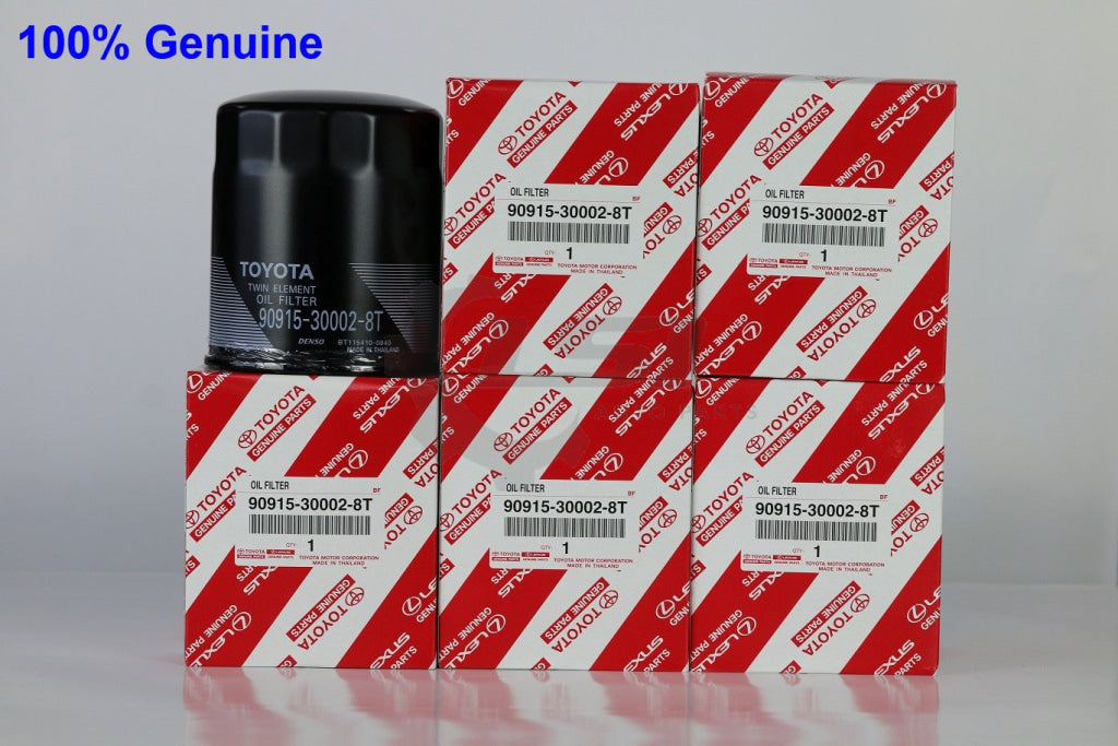 5 X Genuine Toyota Oil Filters 90915-30002-8T Filter