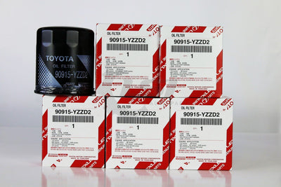 5 X Toyota Genuine Oil Filter 90915-Yzzd2 Suits Hiace Rzh Trh Kdh Hilux Landcruiser Prado Camry