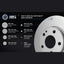 Bendix Front Brake Disc Rotors for for Holden Colorado RG 09/2016-on