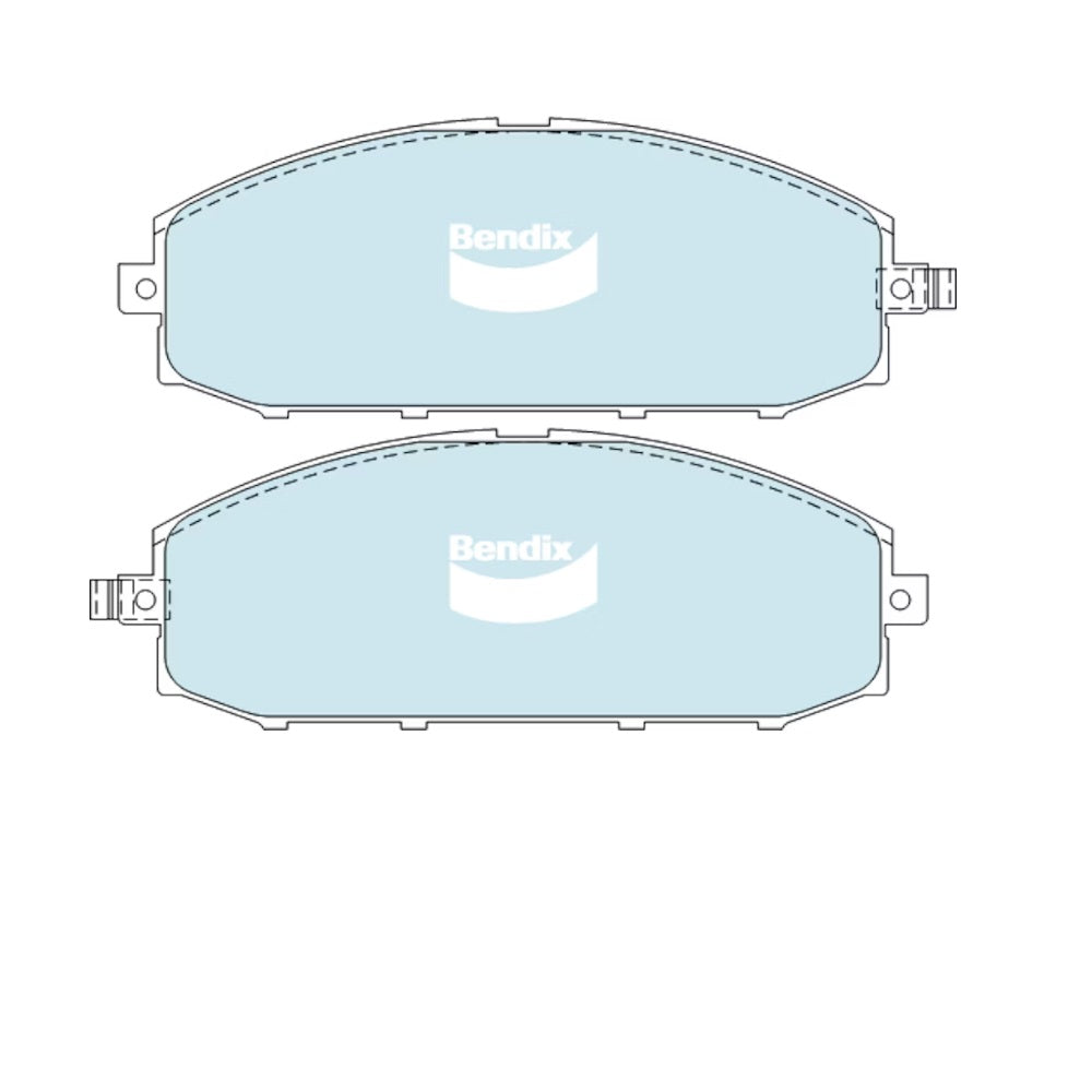 Bendix Front and Rear Brake Pads for Nissan Patrol GY Y61 DB1361 DB1148
