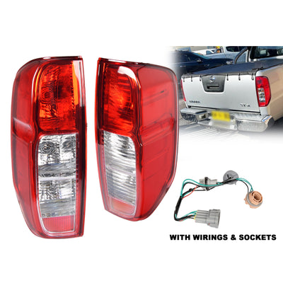 Pair LH+RH Tail Light Rear Lamp For Nissan Navara D40 2005~2016 Ute
