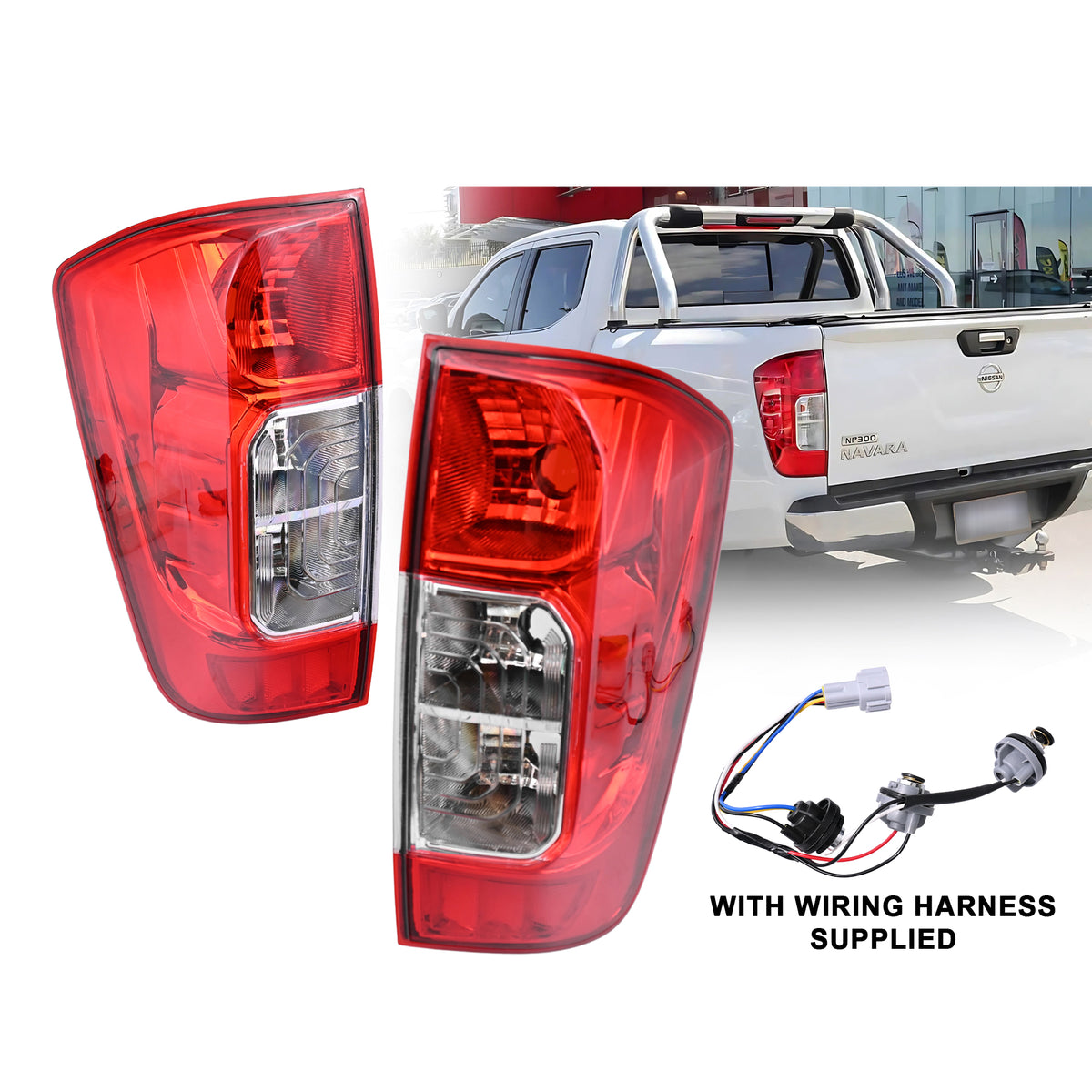Pair LH+RH Tail Light Lamp ASSY For Nissan Navara NP300 D23 15~25