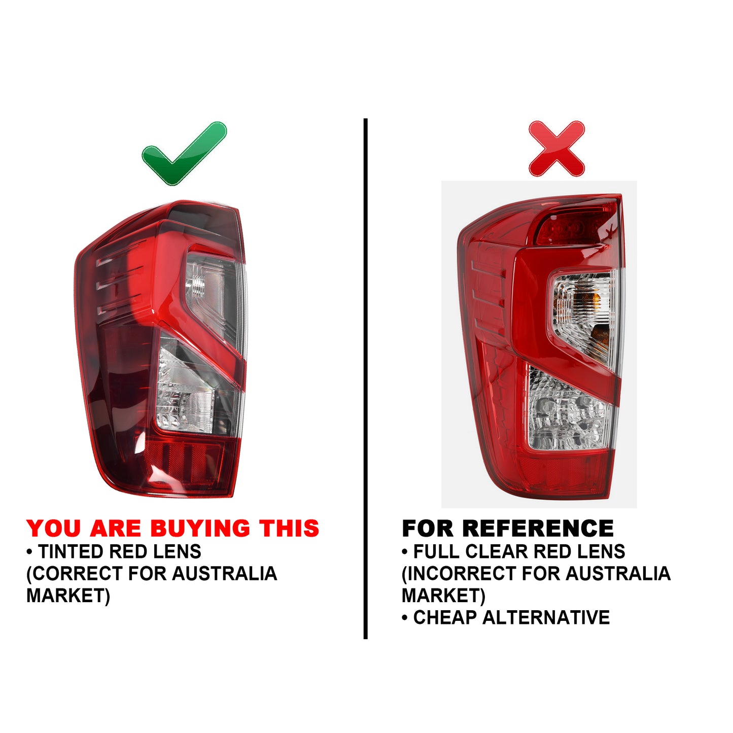 Pair LH+RH Tail Light Lamp LED For Nissan Navara NP300 D23 2020~2025