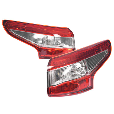 Pair LH+RH Tail Light Rear Lamp LED For Nissan QASHQAI J11 2014~2017