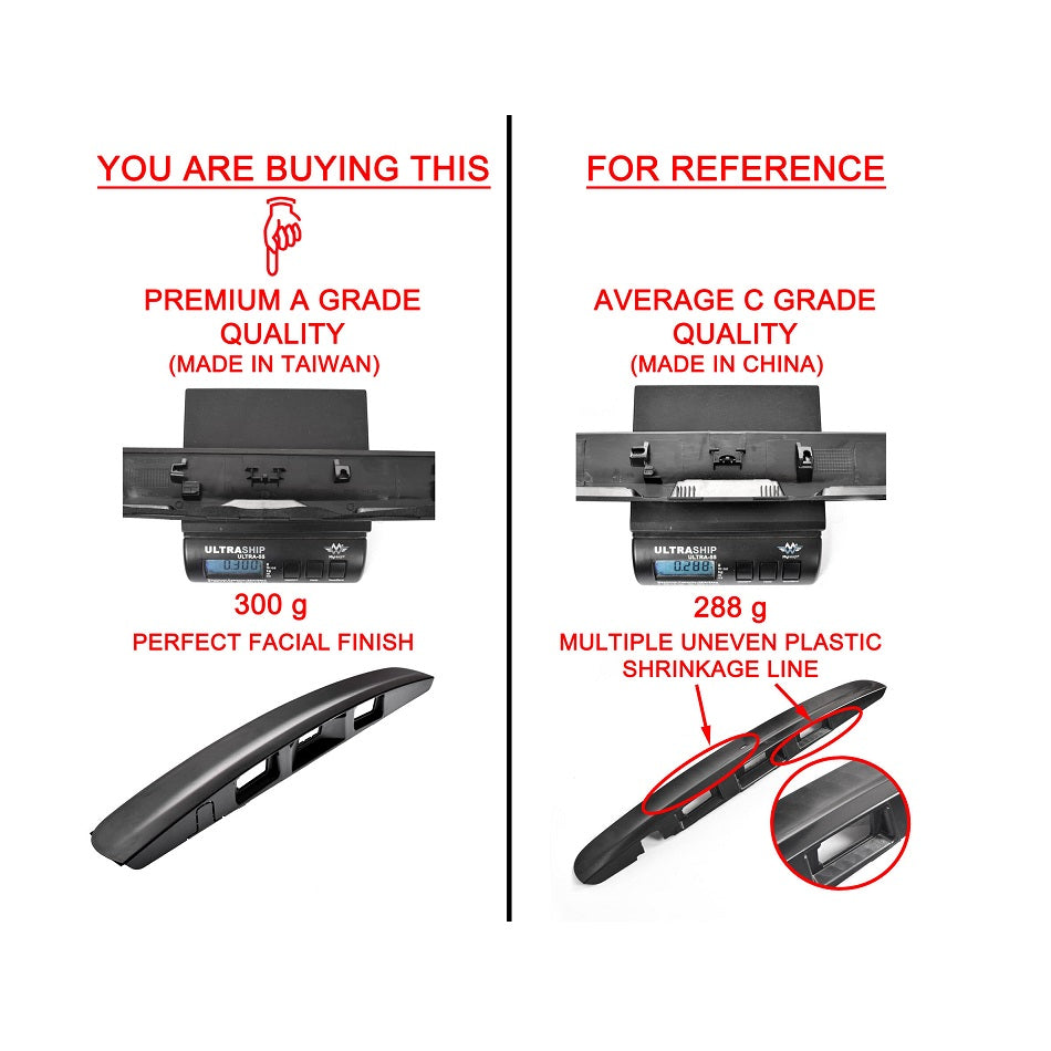 Tailgate Door Handle Cover Black No Hole + Bolts For Nissan Dualis J10 07~14