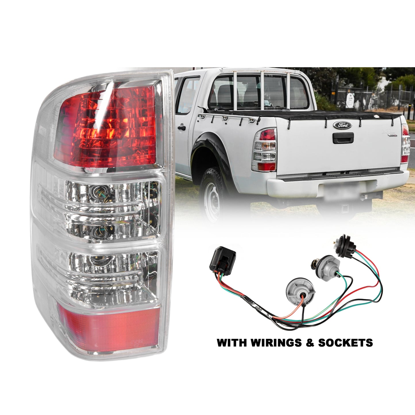 LH Left Tail Light Rear Lamp For Ford Ranger PK Ute 2009~2011 Emark