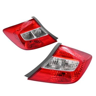 Set Pair LH+RH Tail light Rear Lamp For Honda Civic FB 4 Door Sedan 2012~2016