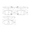Rear Brake Pads Set for Hyundai Santa Fe TM 2.2L 06/2018-10/2020