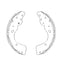 Rear Brake Shoes set for Navara D40 2005-2015
