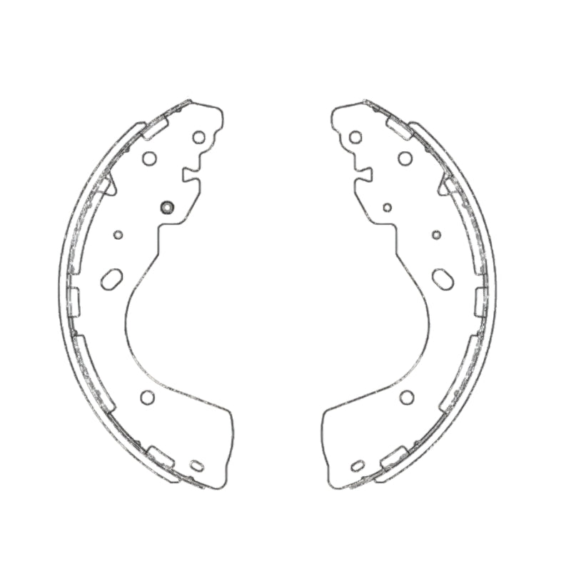 Rear Brake Shoes set for Navara D40 2005-2015