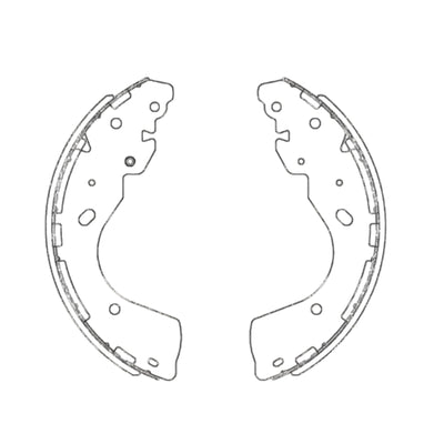 Rear Brake Shoes set for Navara D40 2005-2015