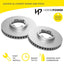 Front Brake Disc Rotors Pair for Ford TRANSIT 2.0 2.2 VO VN Diesel 18-on