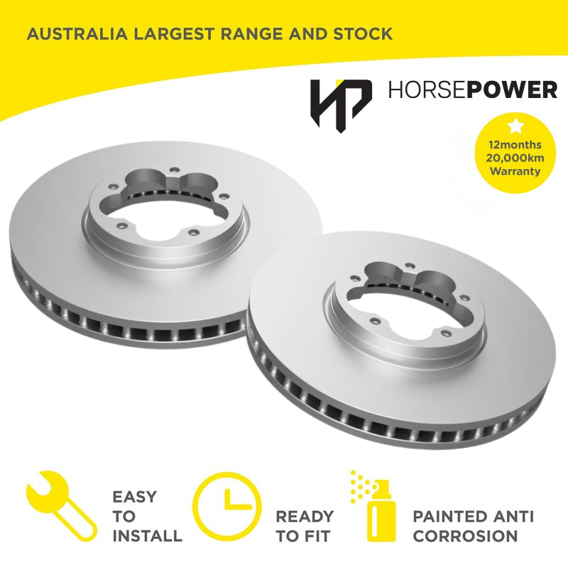 Front Brake Disc Rotors Pair for Ford TRANSIT 2.0 2.2 VO VN Diesel 18-on