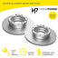Rear Brake Disc Rotors Pair for Ford TRANSIT 2.0 2.2 VO VN Diesel 16-on