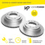 Rear Brake Disc Rotors for Mitsubishi Pajero NM NP 2000-2006