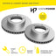 Front Brake Disc Rotors for Toyota LANDCRUISER 100 HDJ100 UZJ100 V8 98-07