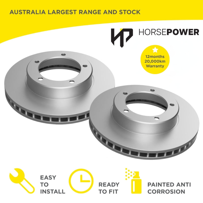 Front Brake Disc Rotors for Toyota LANDCRUISER 100 HDJ100 UZJ100 V8 98-07