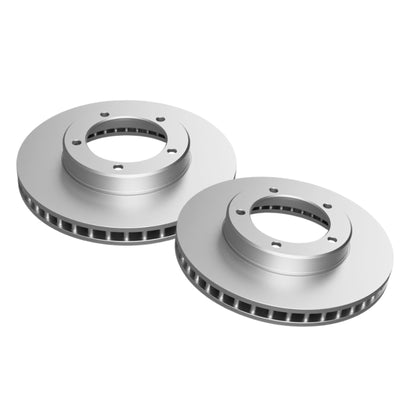 Front Brake Pads Rotors Set for Heavy Duty LANDCRUISER 100 FZJ105 HZJ105 98-07