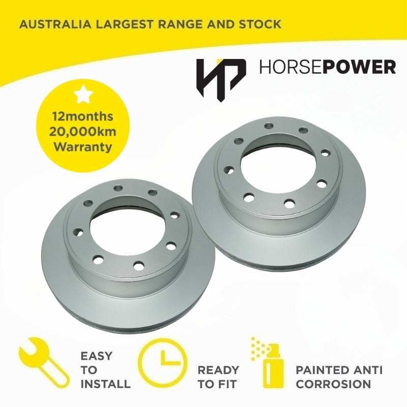 Front Disc Rotors for Ford F350 10th Gen 7.3L 1999-2003 Dual Rear Wheels