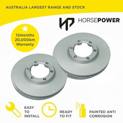 Front Brake Disc Rotors for Isuzu D-MAX 3.0TD 2008 -