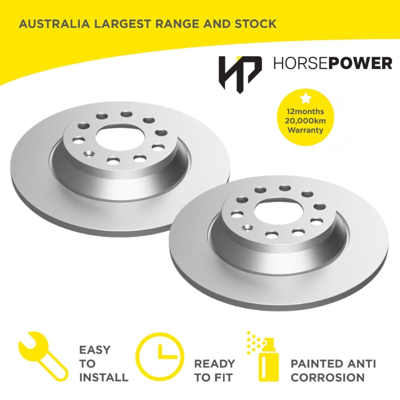 Rear Brake Disc Rotors for Skoda Kodiaq NS 2017-on 300mm