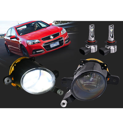 Pair LH+RH LED Fog Light Spot Lamp For Holden Commodore VF 2013~2018