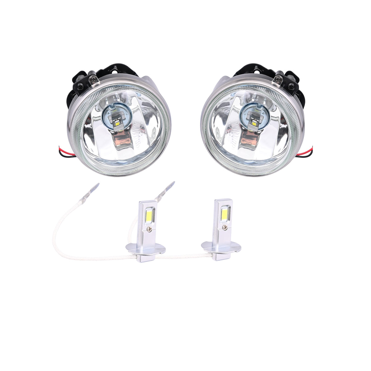 Pair LH+RH Fog Light Lamp + LED Globes For Holden Commodore VZ S SS SV6 SV8