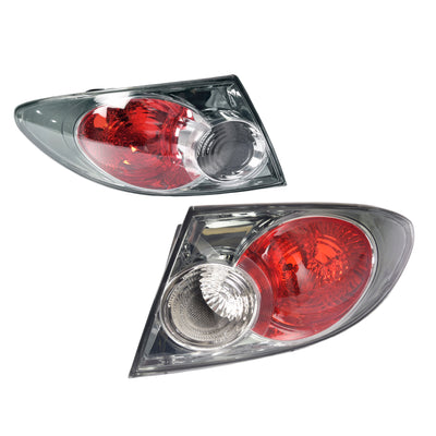 Pair LH+RH Tail Light Lamp Non Tinted For Mazda 6 GG 05-07 Sedan Hatch
