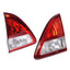 Pair LH+RH Inner Tailgate Tail Light Lamp (Clear Red) Mazda BT-50 Ute UR 15~20