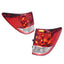 Pair LH+RH Upper Tail Light Rear Lamp Clear Red For Mazda BT-50 UR 2015~2020