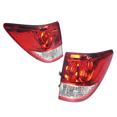Pair LH+RH Upper Tail Light Rear Lamp Clear Red For Mazda BT-50 UR 2015~2020