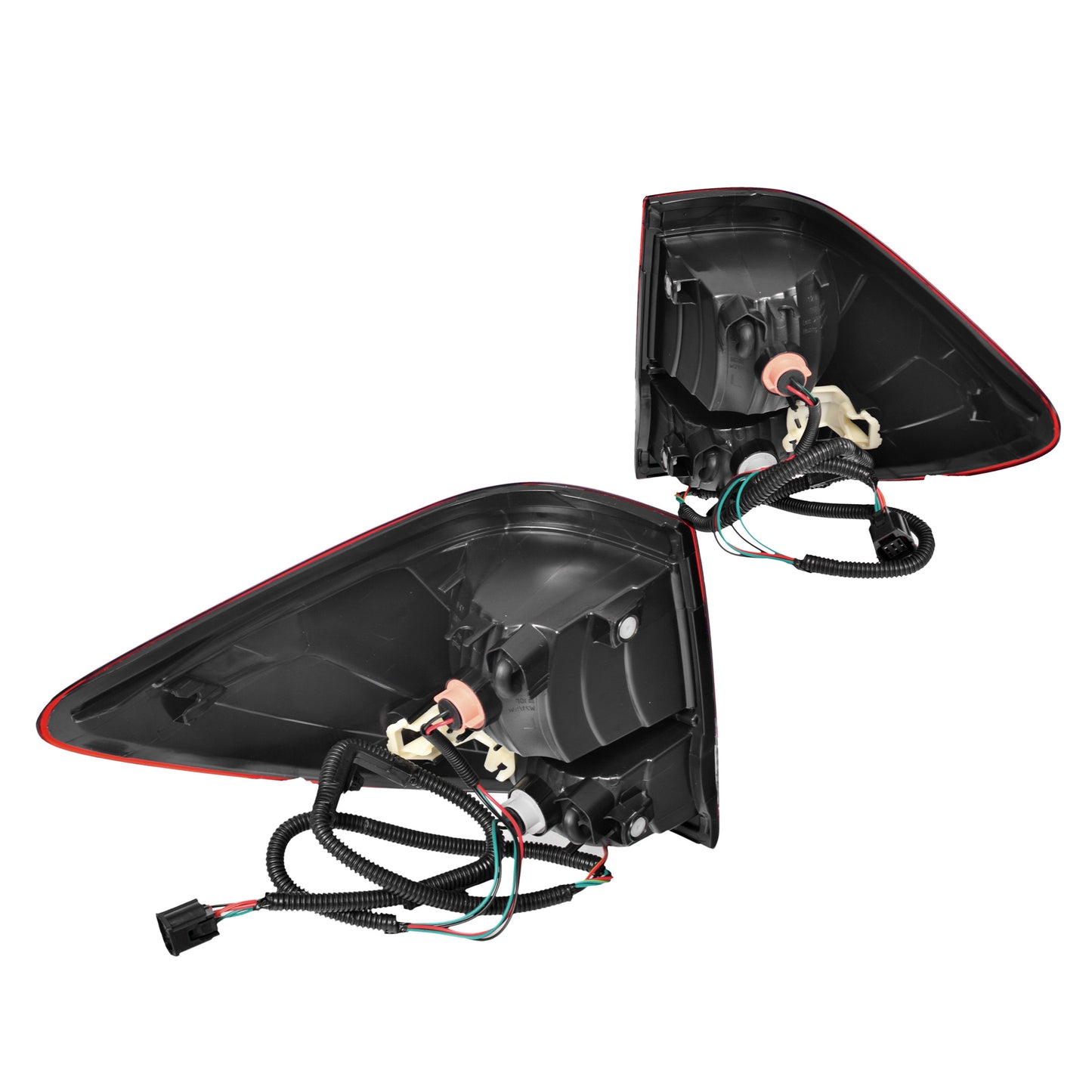 Pair LH+RH Upper Tail Light Rear Lamp Clear Red For Mazda BT-50 UR 2015~2020