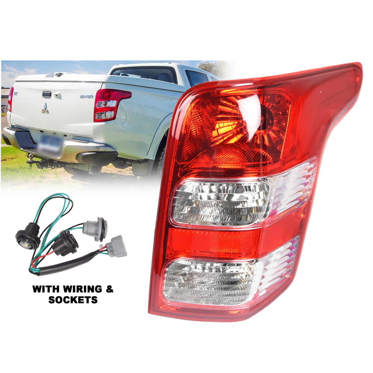 RH Right Hand Tail Light Rear Lamp For Mitsubishi Triton Ute MQ 2015~2018