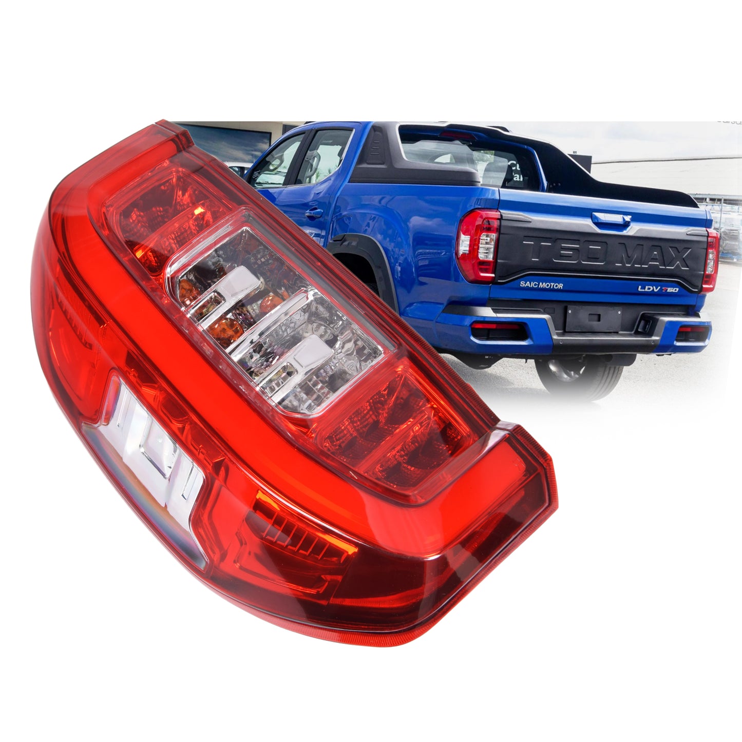 Pair LH+RH Tail Light Rear Back Lamp LED For LDV T60 SK8C Ute 2021~On PRO LUXE
