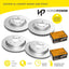Full Set F+R Ceramic Brake Pad + Disc Rotors for Holden Commodore VE V8