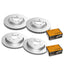 Full Set F+R Ceramic Brake Pad + Disc Rotors for Holden Commodore VE V8