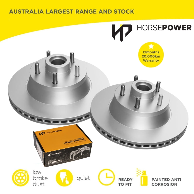 Front Brake Pads and Disc Rotors kit for Ford Falcon XG 4.0 1993-1996