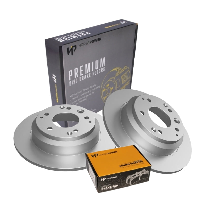 Rear Brake Pads and Rotors Set for Honda Odyssey RB3 2.4L 10/2008-01/2014