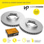 Front Ceramic Brake Pads and Disc Rotor for Ford TRANSIT 2.0 2.2 VO VN Diesel 18-on
