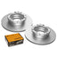 Rear Ceramic Brake Pads and Disc Rotor for Ford TRANSIT 2.0 2.2 VO VN Diesel 18-on