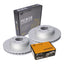 Front Ceramic Brake Pads and Disc Rotors for Falcon BA BF FG XT 02-12 including XR6 XR8