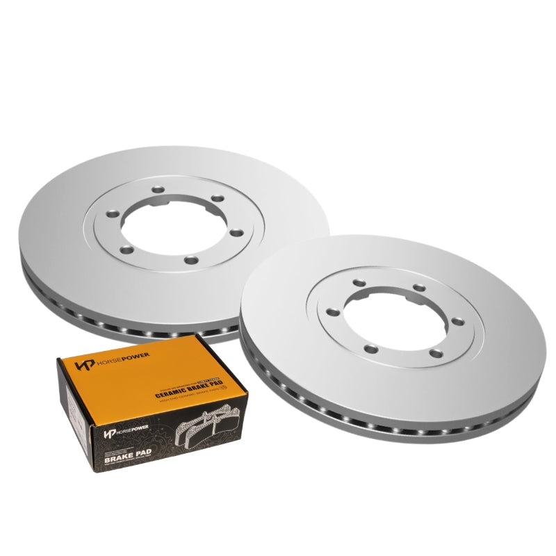 Front Brake Pads and Disc Rotors Set for KIA K2700 TU 2002-2005 261mm