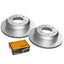 Rear Ceramic Brake Pads and Disc Rotors Set for Hyundai iLoad VAN TQ 2008-18