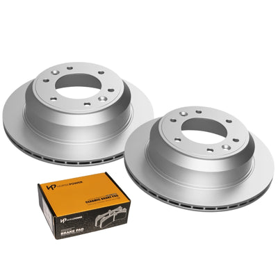 Rear Ceramic Brake Pads and Disc Rotors Set for Hyundai iLoad VAN TQ 2008-18