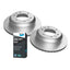 Rear Bendix HD Brake Pads and Disc Rotors Set for Hyundai iLoad VAN TQ 08-18