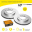 Front Brake Pads and Disc Rotors SET for Mitsubishi PAJERO NM NP 00-07
